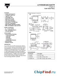 Datasheet LH1503AAC manufacturer Vishay