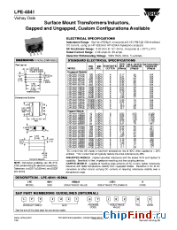 Datasheet LPE-4841-221NA manufacturer Vishay