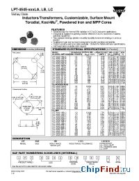 Datasheet LPT-4545-1R0LC manufacturer Vishay