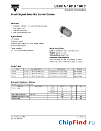 Datasheet LS101C-GS08 manufacturer Vishay