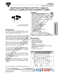 Datasheet S102C-50R-0.01% manufacturer Vishay