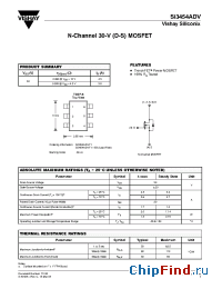 Datasheet SI3454ADV manufacturer Vishay