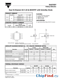 Datasheet SI4370DY manufacturer Vishay