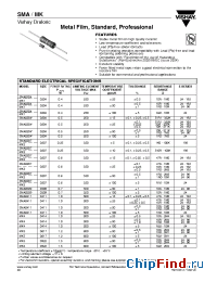 Datasheet SMA02040C6190F2500 manufacturer Vishay