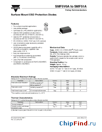 Datasheet SMF6.0A manufacturer Vishay