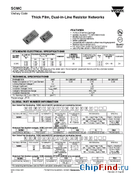 Datasheet SOMC-1401 20K 2% D manufacturer Vishay