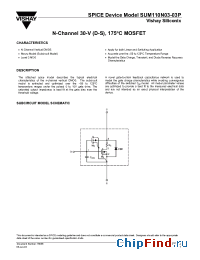 Datasheet SUM110N03-03P manufacturer Vishay