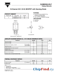Datasheet SUM60N04-05LT manufacturer Vishay