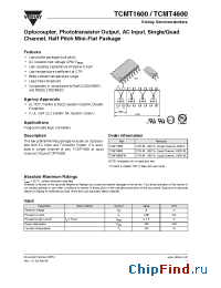 Datasheet TCMT4600T0 manufacturer Vishay