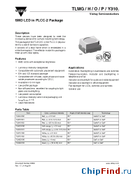 Datasheet TLMO3100-GS08 manufacturer Vishay