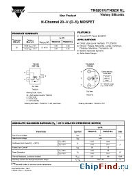 Datasheet TN0201K-T1-E3 manufacturer Vishay