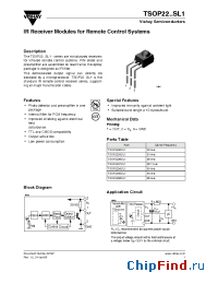 Datasheet TSOP2230SL1 manufacturer Vishay