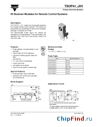 Datasheet TSOP4156JH1 manufacturer Vishay