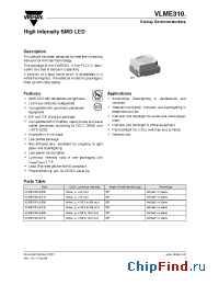 Datasheet VLME3101-GS18 manufacturer Vishay