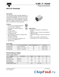 Datasheet VLMK2300-GS08 manufacturer Vishay