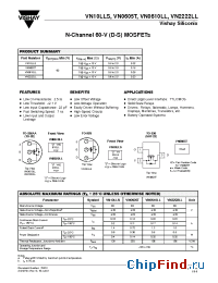 Datasheet VN0610LL manufacturer Vishay