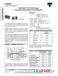 Datasheet VSM0805 manufacturer Vishay