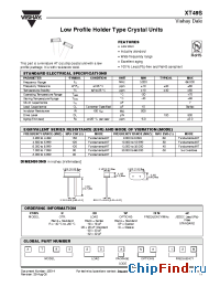 Datasheet XT49SR-20SP12ME2 manufacturer Vishay