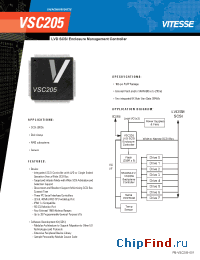 Datasheet VSC205 manufacturer Vitesse