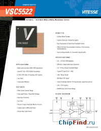 Datasheet VSC5522 manufacturer Vitesse
