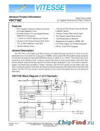Datasheet VSC7182TW manufacturer Vitesse