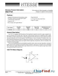 Datasheet VSC7710WB manufacturer Vitesse