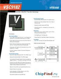 Datasheet VSC9182 manufacturer Vitesse