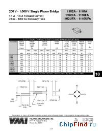 Datasheet 1102A manufacturer Voltage Multipliers