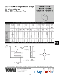 Datasheet 1202B manufacturer Voltage Multipliers