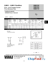 Datasheet 1N6513U manufacturer Voltage Multipliers