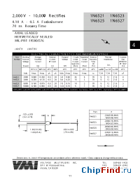 Datasheet 1N6527 manufacturer Voltage Multipliers