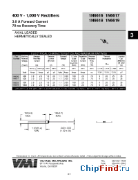 Datasheet 1N6618 manufacturer Voltage Multipliers