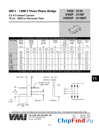 Datasheet 3110UF manufacturer Voltage Multipliers