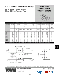 Datasheet 3306UF manufacturer Voltage Multipliers