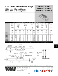 Datasheet 3402B manufacturer Voltage Multipliers