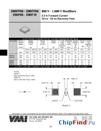 Datasheet D90F18R manufacturer Voltage Multipliers