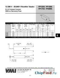Datasheet FP125S manufacturer Voltage Multipliers