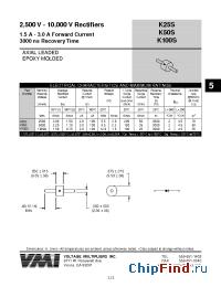 Datasheet K100S manufacturer Voltage Multipliers