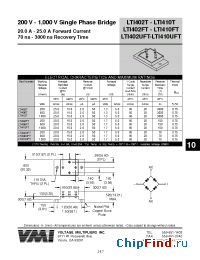 Datasheet LTI406FT manufacturer Voltage Multipliers