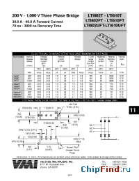 Datasheet LTI606FT manufacturer Voltage Multipliers