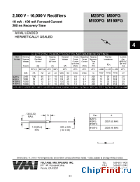 Datasheet M100FG manufacturer Voltage Multipliers