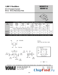 Datasheet MD90FF18 manufacturer Voltage Multipliers