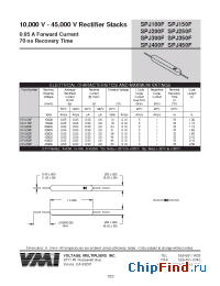 Datasheet SPJ100F manufacturer Voltage Multipliers