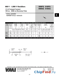 Datasheet X10SG manufacturer Voltage Multipliers