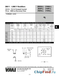 Datasheet Z06ULL manufacturer Voltage Multipliers
