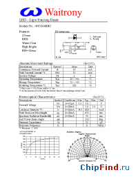 Datasheet W03304RHC manufacturer Waitrony