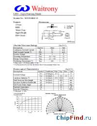 Datasheet W03304RSC-O manufacturer Waitrony