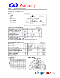 Datasheet W03304RUC-V manufacturer Waitrony