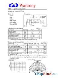 Datasheet W03309RHD-B manufacturer Waitrony