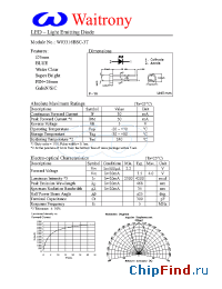 Datasheet W03316BSC-3T manufacturer Waitrony
